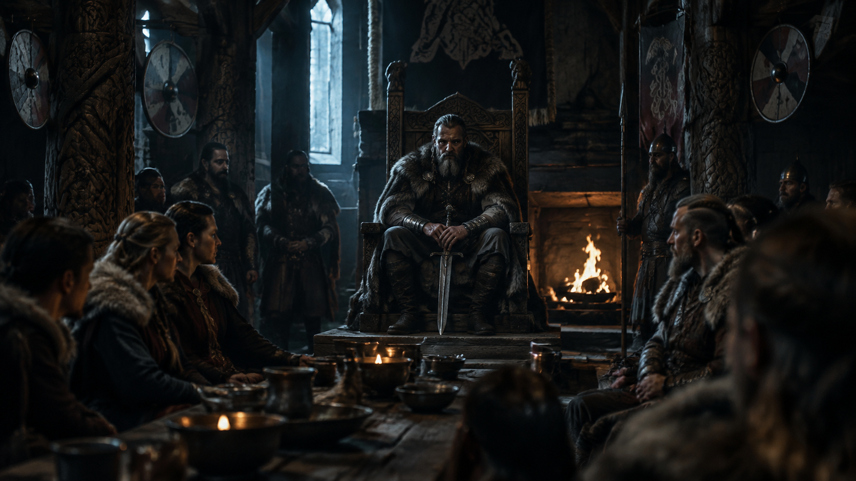 The jarl on his high seat