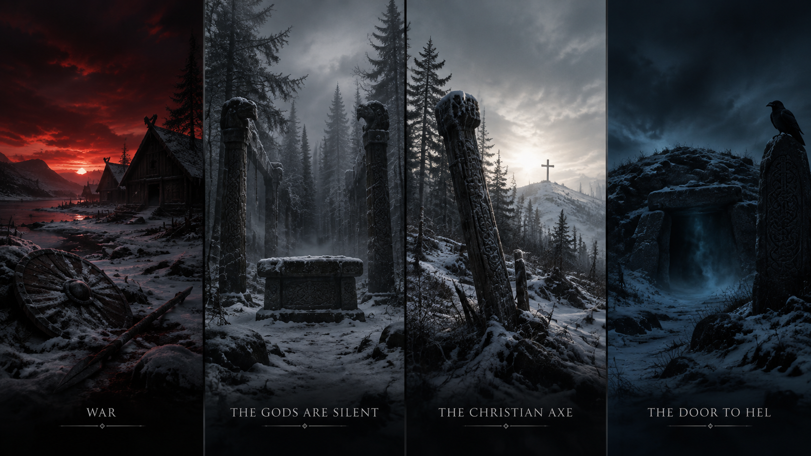 War — The Gods Are Silent — The Christian Axe — The Door to Hel